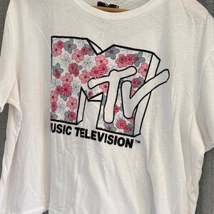 MTV Black Logo Graphic Tee